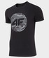 T-shirt - koszulka męska 4F T-shirt męski TSM076 - głęboka czerń