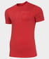 T-shirt - koszulka męska 4F Koszulka treningowa męska TSMF004 - czerwony