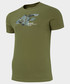 T-shirt - koszulka męska 4F T-shirt męski TSM214 - khaki allover