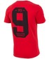 T-shirt - koszulka męska 4F T-shirt męski TSM255 - czerwony wiśniowy -