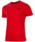 T-shirt - koszulka męska 4F T-shirt męski TSM300 - czerwony -
