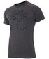 T-shirt - koszulka męska 4F T-shirt męski TSM017 - ciemny szary melanż -
