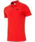T-shirt - koszulka męska 4F Koszulka polo męska TSM023 - czerwony -