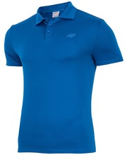 T-shirt - koszulka męska Koszulka treningowa polo męska TSMF004 - niebieski ciemny - - 4f.com.pl