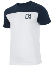 T-shirt - koszulka męska T-shirt męski TSM210 - biały - - 4f.com.pl