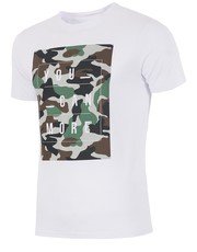 T-shirt - koszulka męska T-shirt męski TSM220 - biały - - 4f.com.pl
