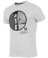 T-shirt - koszulka męska 4F T-shirt męski TSM208Z - jasny szary melanż -