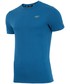T-shirt - koszulka męska 4F Koszulka treningowa męska TSMF301az - niebieski melanż -