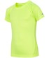 Koszulka 4F Koszulka treningowa dla dużych chłopców JTSM403 - neonowy żółty -