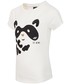 Koszulka 4F T-shirt dla dużych dziewcząt JTSD208Z - kremowa biel -