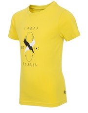 koszulka T-shirt dla małych chłopców JTSM101z- żółty - - 4f.com.pl
