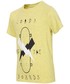 Koszulka 4F T-shirt dla dużych chłopców JTSM202Z - żółty melanż -