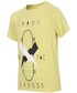 Koszulka 4F T-shirt dla dużych chłopców JTSM202Z - żółty melanż -