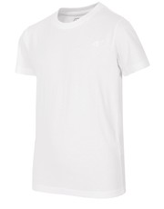 koszulka T-shirt dla dużych chłopców JTSM200Z - biały - - 4f.com.pl