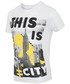 Koszulka 4F T-shirt dla małych chłopców JTSM102z - biały -