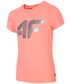 Koszulka 4F Koszulka sportowa dla dużych dziewcząt JTSD404z - koralowy -