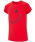 Koszulka 4F T-shirt dla dużych dziewczat JTSD200 - czerwony -