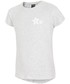 Koszulka 4F T-shirt dla dużych dziewcząt JTSD202A - jasny szary melanż -