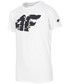 Koszulka 4F Koszulka sportowa dla małych chłopców JTSM306z - biały -