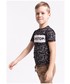 Koszulka 4F T-shirt dla małych chłopców JTSM106Z - CZARNY -