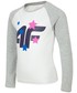 Koszulka 4F Longsleeve dla małych dzieci (dziewcząt) JTSDL102 - biały