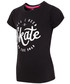 Koszulka 4F T-shirt dla małych dziewczynek JTSD106A - głęboka czerń