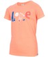 Koszulka 4F T-shirt dla dużych dziewcząt JTSD212 - koral neon