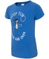 Koszulka 4F T-shirt dla małych dziewczynek JTSD109A - kobalt