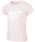 Koszulka 4F T-shirt dla małych dzieci (dziewcząt) JTSD101 - jasny róż melanż