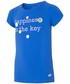 Koszulka 4F T-shirt dla dużych dzieci (dziewcząt) JTSD202 - kobalt