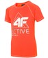 Koszulka 4F Koszulka sportowa dla dużych dzieci (chłopców) JTSM405 - pomarańcz neon