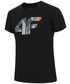 Koszulka 4F T-shirt dla dużych dzieci (chłopców) JTSM214 - głęboka czerń