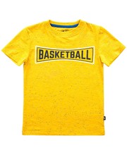 koszulka T-shirt dla małych chłopców JTSM107 - żółty - - 4f.com.pl