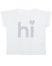 koszulka T-shirt dla małych dziewczynek JTSD106 - biały - - 4f.com.pl