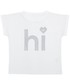Koszulka 4F T-shirt dla małych dziewczynek JTSD106 - biały -