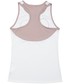 Koszulka 4F Koszulka treningowa bez rękawów dla dużych dziewcząt JTSD404 - biały -