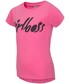 Koszulka 4F T-shirt dla małych dziewczynek JTSD100 - neonowy róż -