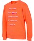 Bluza 4F Bluza dla dużych dzieci (dziewcząt) JBLD204 - pomarańcz neon