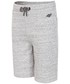 Spodnie 4F Spodenki dresowe dla dużych chłopców JSKMD202Z - szary melanż -