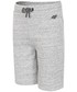 Spodnie 4F Spodenki dresowe dla dużych chłopców JSKMD202Z - szary melanż -