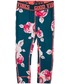 Spodnie 4F Legginsy dla małych dziewczynek JLEG101 - wzór róże m -