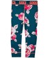 Spodnie 4F Legginsy dla małych dziewczynek JLEG101 - wzór róże m -