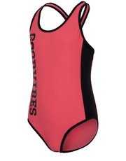 strój kąpielowy dziecięcy Kostium kąpielowy jednoczęściowy dla małych dziewczynek JKOS101 - neon koral - - 4f.com.pl