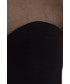 Bluzka Bialcon Czarna bluzka z przeźroczystym materiałem na dekolcie