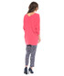Bluzka Bialcon Luźna różowa bluzka typu nietoperz