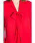 Bluzka Bialcon Czerwona bluzka z szarfą