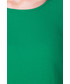 Bluzka Bialcon Zielona bluzka z rękawem 3/4 oraz kieszeniami