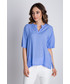 Bluzka Bialcon Bluzka typu nietoperz w kolorze niebieskim