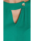 Bluzka Bialcon Zielona bluzka z wycięciem na dekolcie