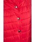 Płaszcz Bialcon Czerwony pikowany płaszcz z podszewką